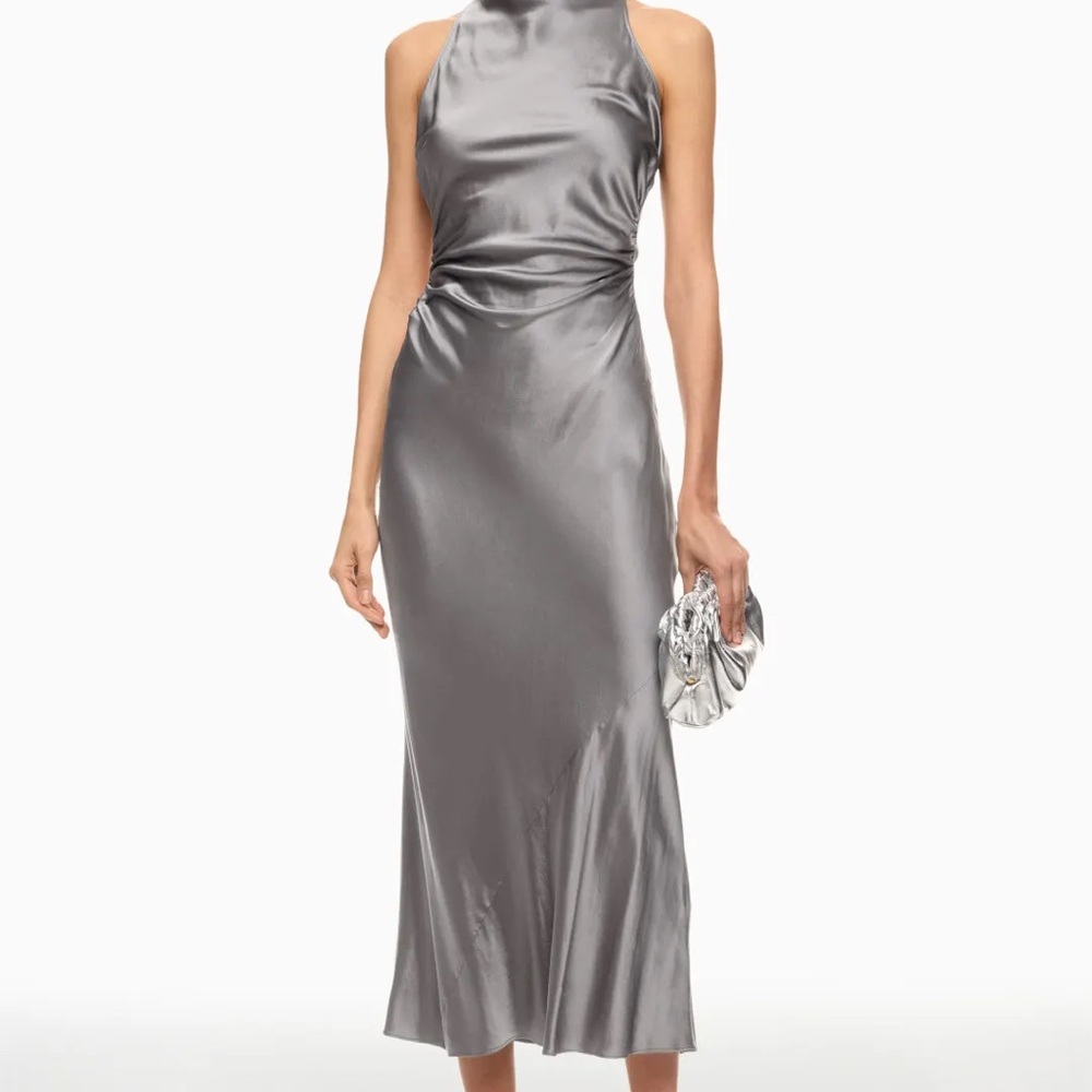 Reformation Casette Silk Dress